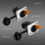 4Sets RJ45 Waterproof Network Connector 8P8C RJ45 Male&Female Chassis Sockets Ethernet Connector Zinc Alloy Copper Pin