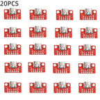 1/5/10/20PCS Type C Female Test Board USB3.1 16P to 2.54 High Current Power Adapter Board Module