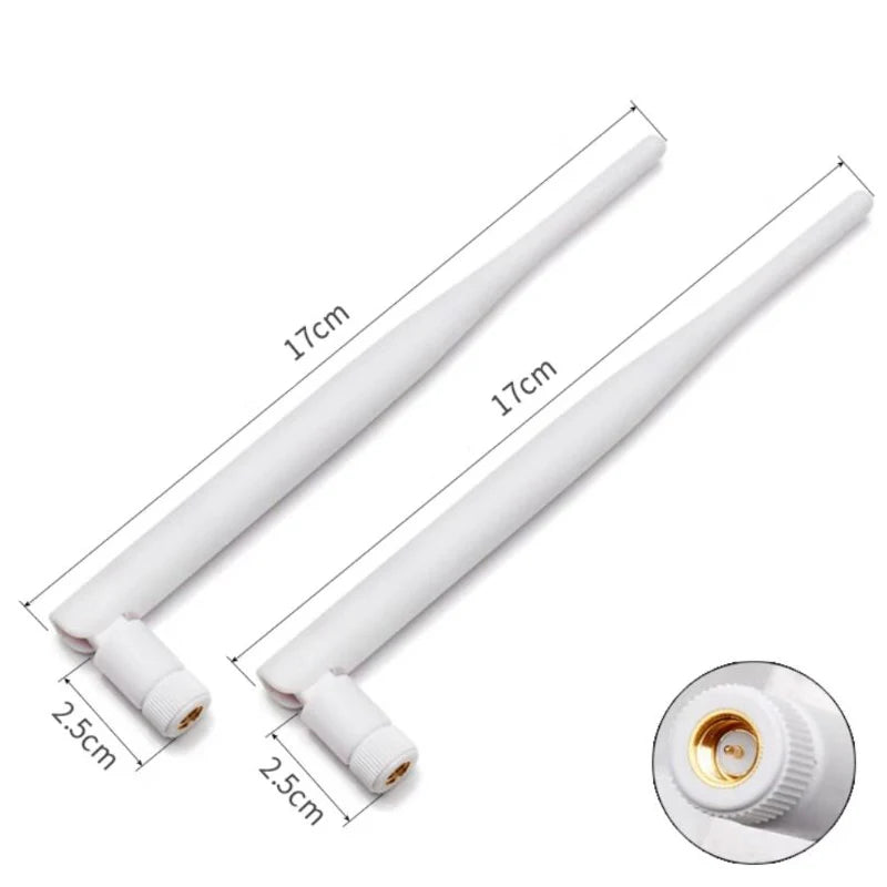 2pcs/Lot 2.4 G Wifi Bluetooth Antenna, High Gain Collapsible Plastic Rod Aerial SMA Pin/Hole, Plug And Play Fast and Convenient