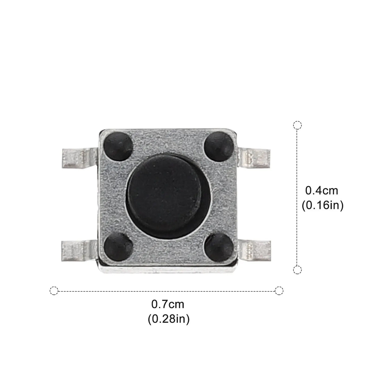 100pcs Switch Smd Tactile Push Button Momentary Micro Replacement Kit For Electronic Projects Circuit Board Repair