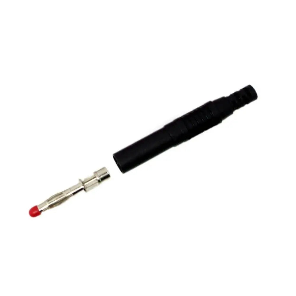 5pcs Straight 4mm Plug Banana Plug Stackable Connector Banana Socket Black Red Banana Jack For Instrumentation