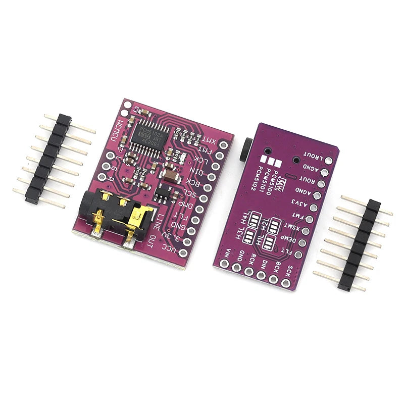 GY-PCM5102 I2S IIS Digital Audio DAC Decoder Board High Fidelity Lossless For MCU & Raspberry Pi