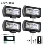 Car Work Light LED Offroad 4x4 Spotlights Fog Lamp Diode Headlight SUV ATV Tractor Boat Trucks Excavator Light Bar 12V 24V