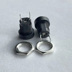 10Pcs DC Power Jack Supply Socket Connector 3.5*1.3/5.5*2.1/5.5*2.5mm DC 2 Terminal 2 Pin Panel Mount Connector Plug Adapter