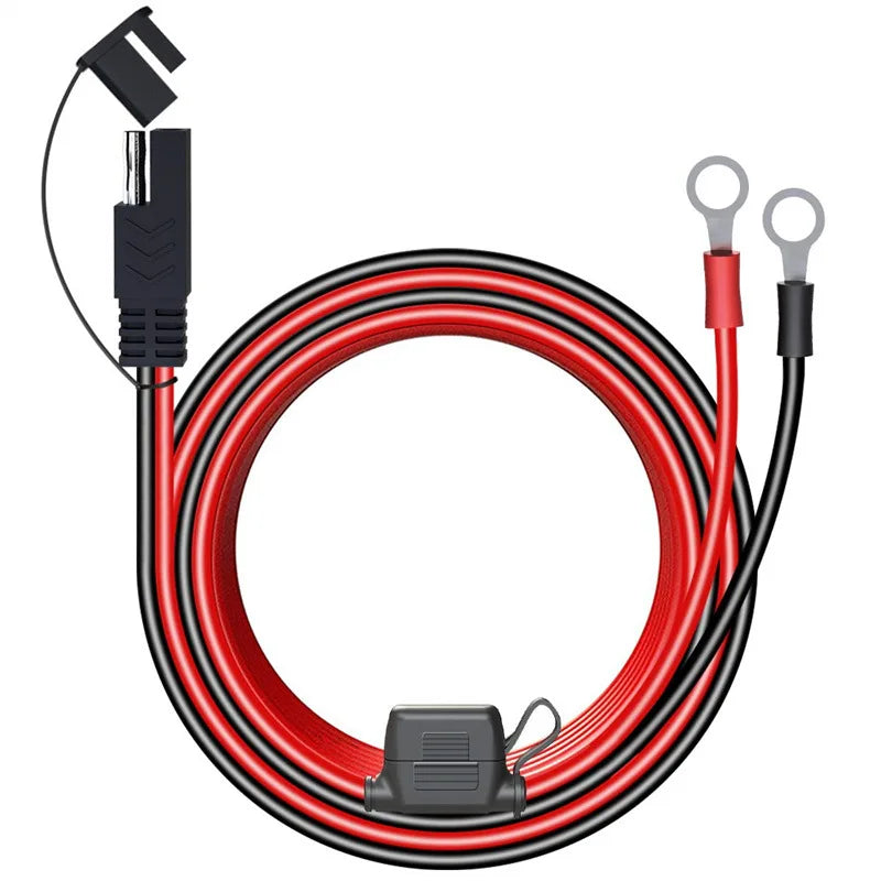 Double SAE Quick Release Cable Adapter Extension Solar Cable SAE to O-ring Connector Extension Cable for Battery Charger Maintai