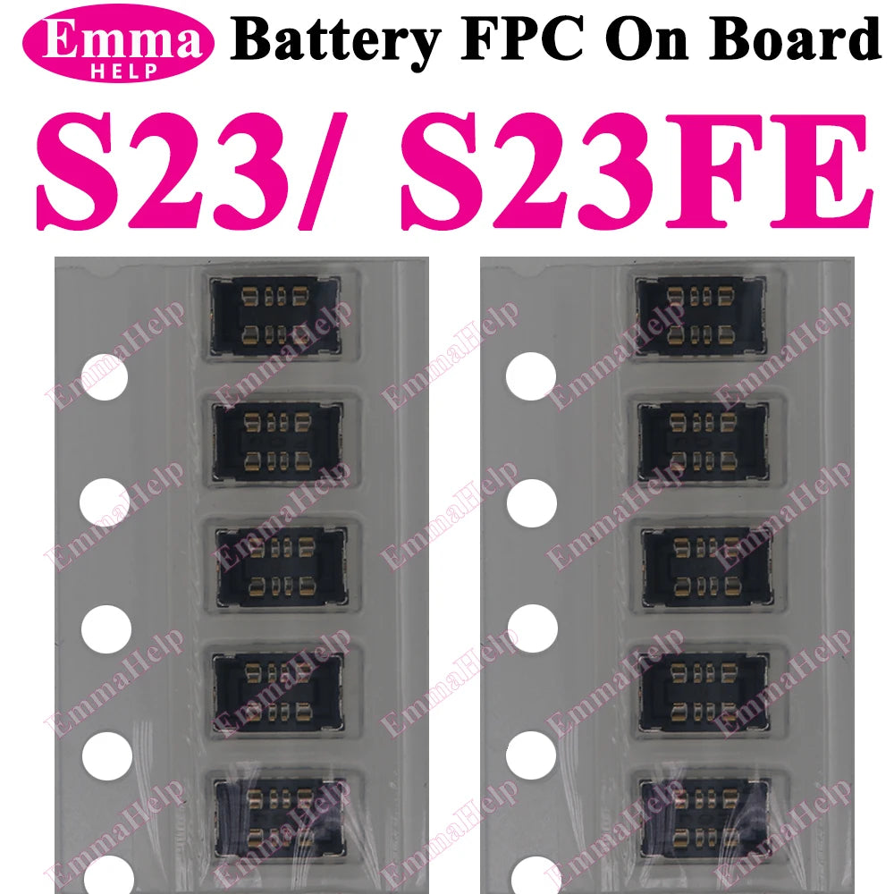 10Pcs Battery FPC Connector FPC for Samsung S24 S23 S22 S21 S20 S10 S10E Note 20 10 Plus S10 Lite On-Board Contactor Clip Plug
