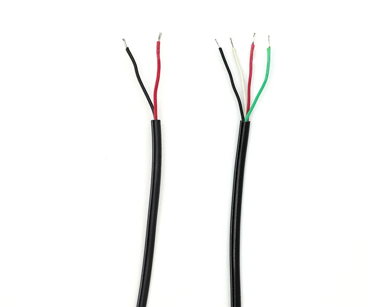 30cm Power Supply Cable 2 Pin USB 2.0 A Female Male 4 Pin Wire Jack Charger Charging Cord Extension Connector DIY 5V Line