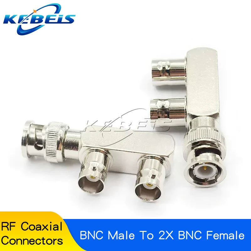 1PCS BNC to BNC Adapter Male to Female Dual Way Tee Flange BNC-KKF-KKY-KK-KKK-JJJ-KKJ-KKJ-JKW-JJ-JKQ9 RF Connector