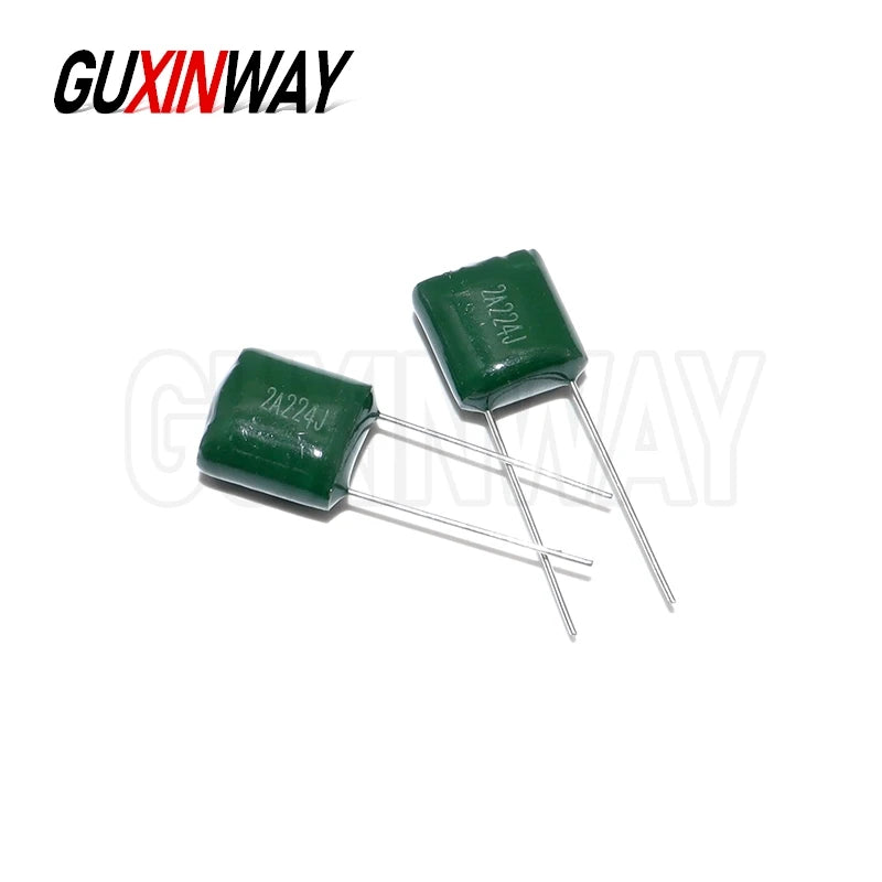 20PCS 100V Polyester Film Capacitor 124 154 224 334 474 2A124J 2A154J 2A224J 2A334J 2A474J 0.15UF 0.22UF 0.33UF 0.47UF