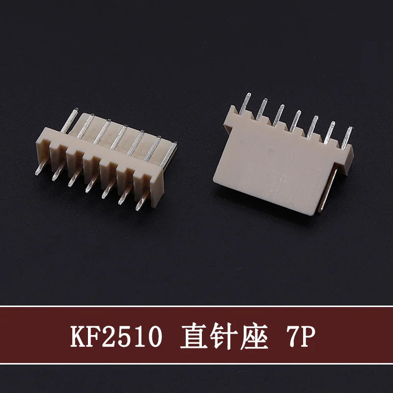 50Pcs KF-2510 2.54mm Pitch Male Plug 2P/3P/4P/5P/6/7/8/9/10/11/12p Pin Header PCB Connector Straight Pin Header KF2510 Connector