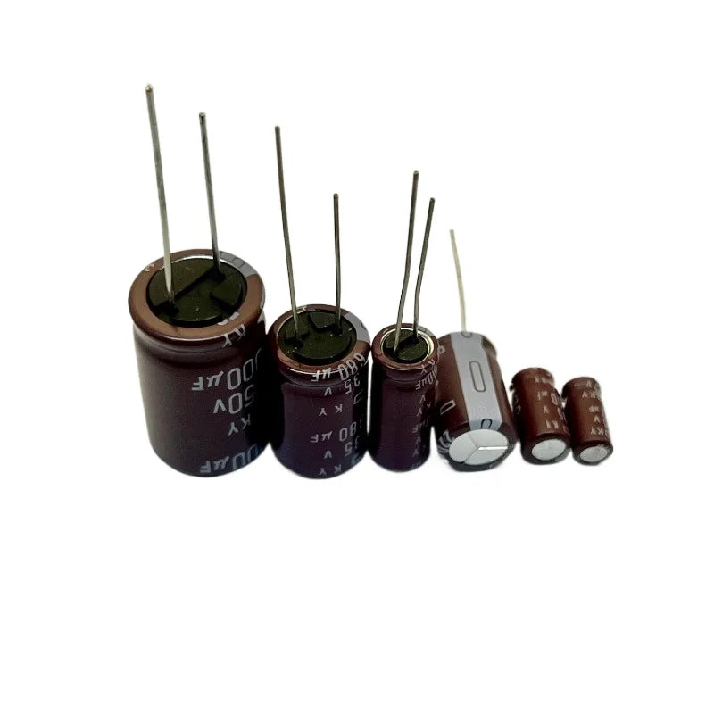 NIPPON NCC KY Series Low impedance ESR Long Life 6.3V/10V/16V/25V/35V/50V 1uF~1000uF Aluminum Electrolytic Capacitor
