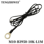 2PCS M10 Surface Fixed Temperature Probe NTC -10K B3950 1% Thermistor Negative Temperature Coefficient Probe 1M