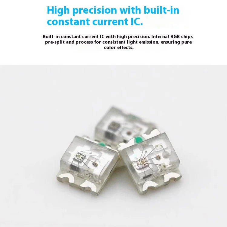 WS2812B 2020 RGB LED 5V Programmable Light Beads 0807 4-Pin Addressable Panel De LED Tape Packaging