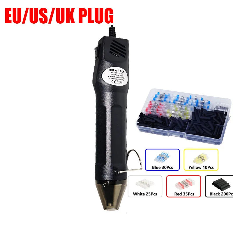 300W NEW 220V Hot Air Gun Soldering Temperature Blower Gun DIY Crafts Electric Power Hot Dryer Mini Heat Gun With terminal