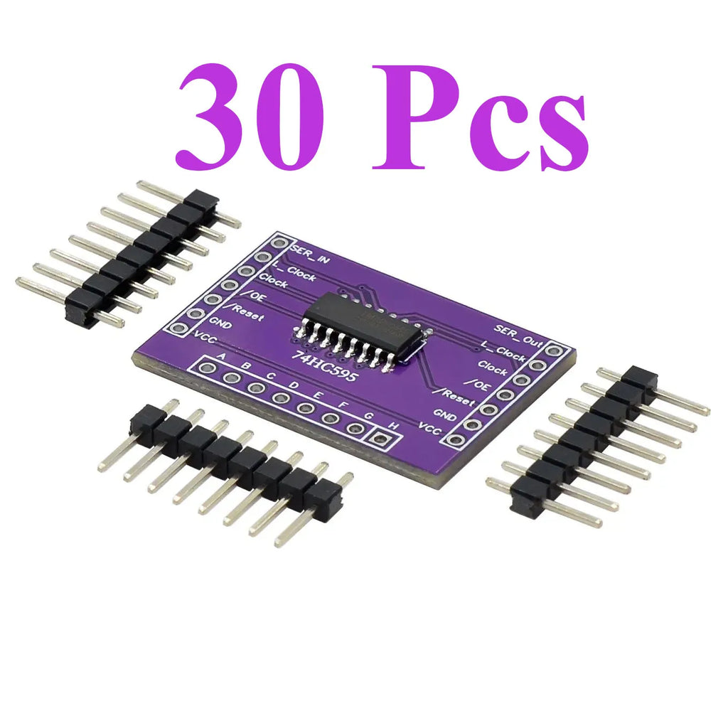 5~100Pcs 74HC595 8 Bit Serial To Parallel Shift Register IC Open Drain CMOS Chip Low Power Serial Output Electronic  Block
