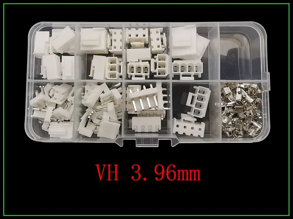 1Box SH 1.0/JST 1.25mm/ZH 1.5mm/PH 2.0mm/SM/SYP/XH 2.54mm/VH 3.96mm Pitch Male Female Housing Terminal Pin Header Wire Connector