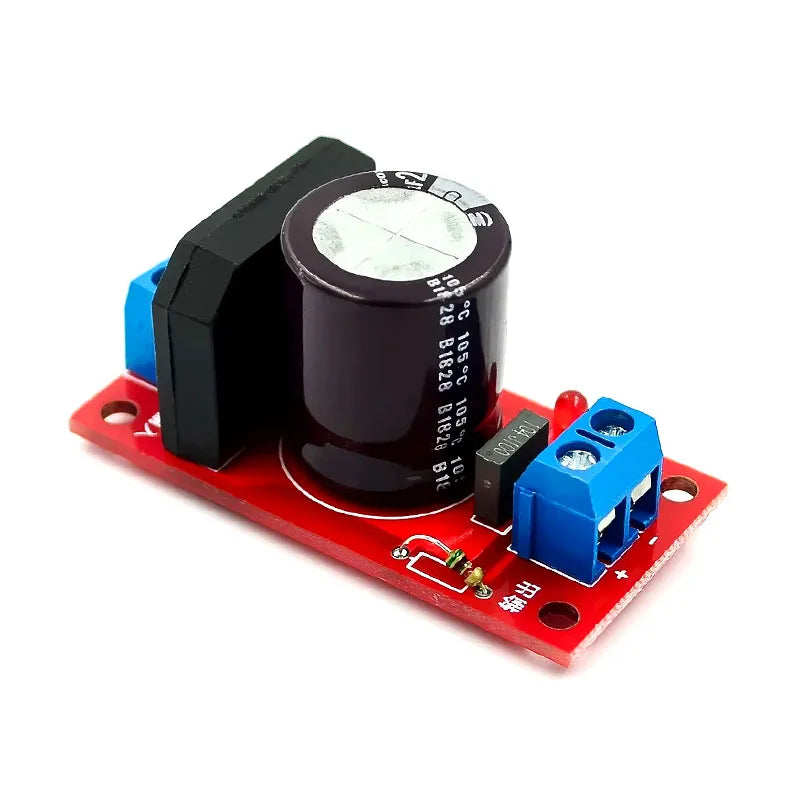 AC to DC Rectifier Filter Power Board - 3A/8A Output, Single Power Supply Conversion with LED Indicator for Amplifiers