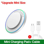 Portable Mini Desktop Wireless Charger Stand Pad For iPhone 17 16 15 14 13 12 Pro Max Samsung S25 Xiaomi Fast Charging Station