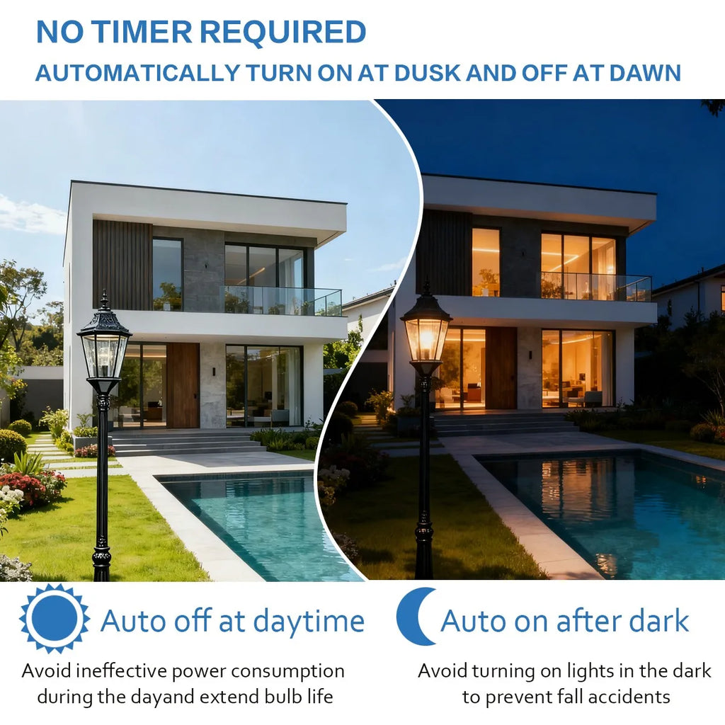 2Pack Led Sensor Control Bulb B22 E27  Bulb Light Dusk To Down AC100-240V 1000lm 10W 3000K-6000K for Underground Garage Corridor