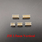 10Pcs SH 1.0mm/JST 1.25mm/ZH 1.5mm/PH 2.0mm/XH2.54mm 2P 3P 4P 5P 6P Horizontal Vertical Male Socket Housing Pin Header Connector