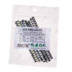 100pcs Green Blue White 5colors Each 20pcs 5730 5050 3528 1210 1206 0805 0603 0402 SMD LED Diode Kit Red  Yellow
