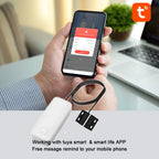 Tuya WIFI Smart Door Window Magnetic Sensor Security Alarm Open Closed Detector for Anti-theft Door Iron Rolling Door Iron Gate