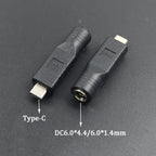 PD USB Adapter C Type C Male To 4.0*1.7 5.5*2.1 5.5*2.5 7.4*5.0 7.9*5.5mm Female Plug Converter DC Power Jack Connector