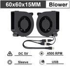 Gdstime 40mm 50mm DC 5V USB 60mm 70mm TV Box Cooling Fan 120mm 140mm Brushless AV Receiver Cooler w 2 in 1 USB Controller Cable