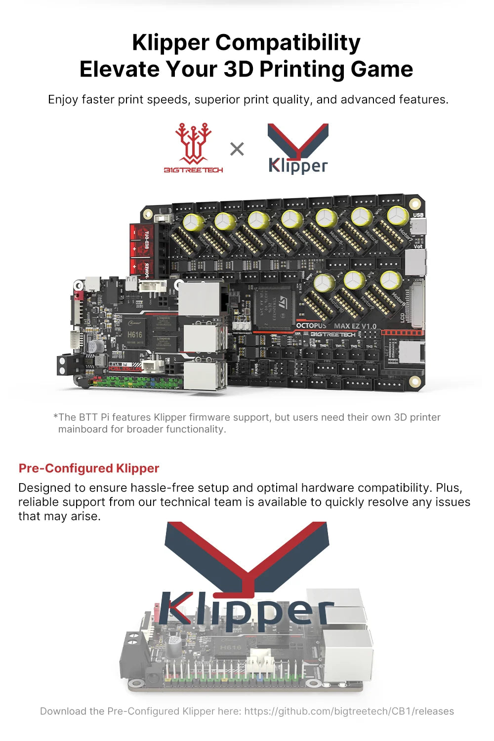 BIGTREETECH BTT PI V1.2 Quad Core Processor With 2.4G WiFi 40Pin GPIO VS Raspberry PI For Klipper I3 CoreXY 3D Printer DIy User