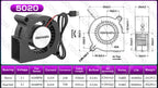 DC 5V USB  40MM 50MM 60MM 75MM 97MM 120MM Cooling Fan Brushless Motor Case Fan Blower Fan Humidifier Fan Induction Cooker Fan