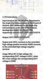 TLP281 4 CH 4-Channel Opto-isolator IC Module For Arduino Expansion Board High And Low Level Optocoupler Isolation 4 Channel