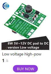 LiPo Battery Charging Protection Module, 5V 2.4A USB Type-C Boost Converter Power Supply Board