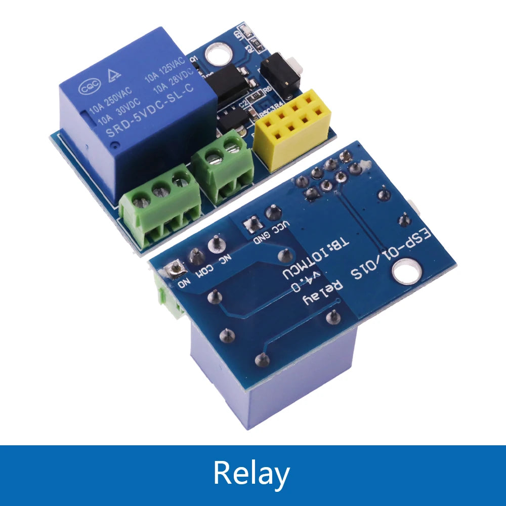 ESP8266 ESP-01S 5V WiFi Relay Module Temperature Sensor DS18B20 DHT11 DHT22 WS2812 RGB LED Remote Control Switch for Arduino