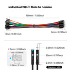 DuPont Wire Breadboard Jumper Cable Wire Male to Male Female to Female Male to Female Ribbon Cable for Arduino DIY 20cm