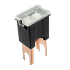X Autohaux Car Straight Terminal 80A Slow Blow Male 2 Blades Adapter In Pal Fuse Universal Black Auto Accessories