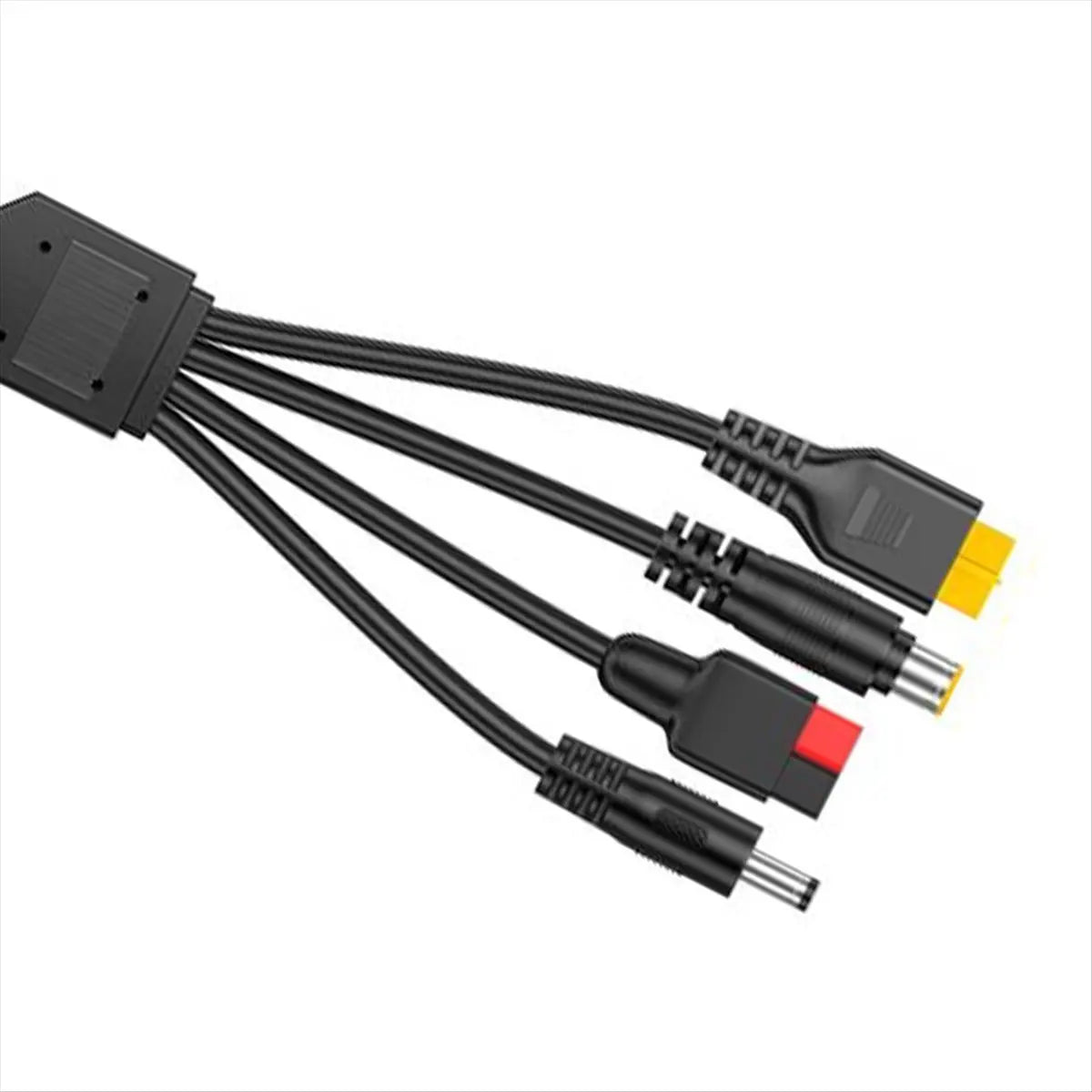 Persevering- 4-In-1 Solar Panel Connector Extension Cable Splitter for Anderson Connector DC Adapter Power Plug XT60 Female Conn
