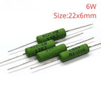 50PCS RX21 6W 10W Wire Wound Resistance 5% 0.01~33K 1R 10R 100R 1K 10K 12K 15K 18R 20R 22R 24R 27R 30R 33R 36R 0.05R 0.1R 0.12R