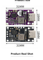 Type‑C USB 2‑3S BMS Lithium Battery Boost Charging Module 15W 8.4V 12.6V 1.5A Fast Charge With Balance And Indicator