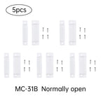 5PCS Magnetic Door Window Contact Sensor Alarm Reed Switch Security Home Burglar Alarm NO/NC Magnetic Switch Easy to Install