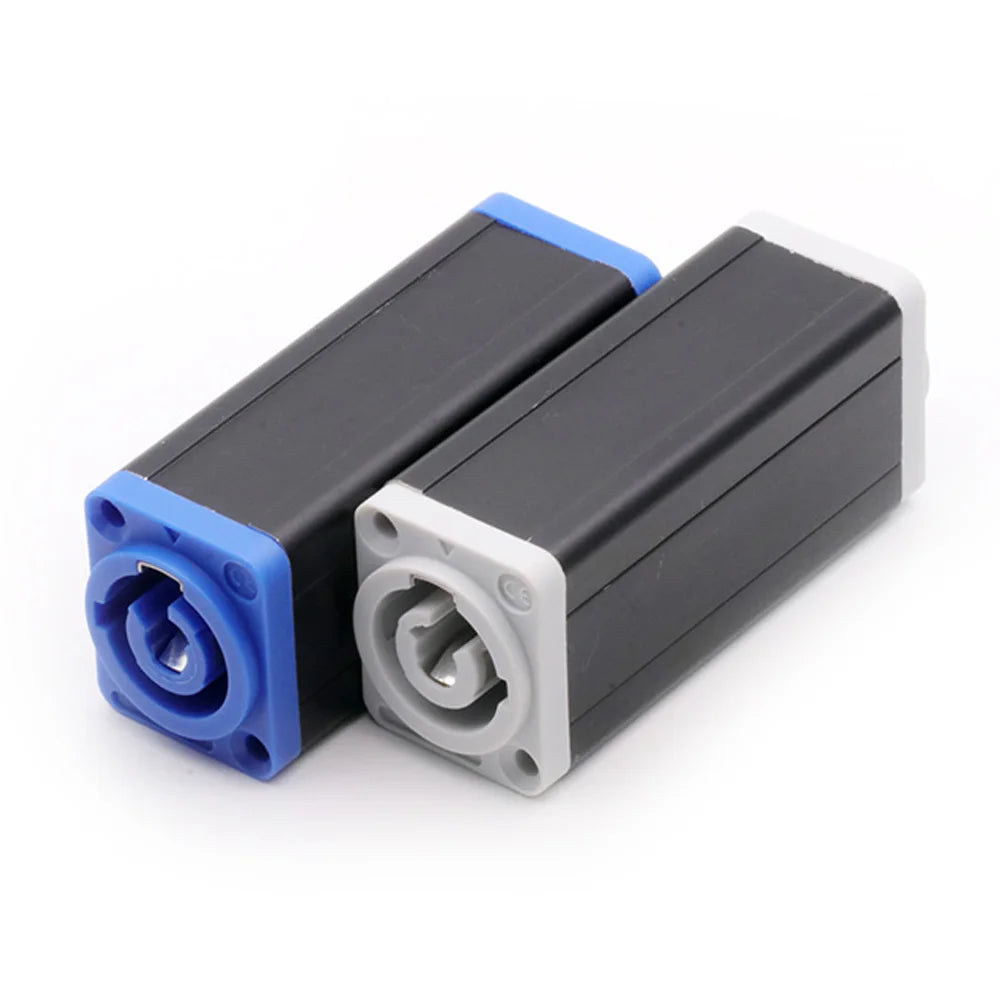 1pc New Arrival LED PowerCon AC Coupler Adapter Extender connector High quality Speakon Panel mount straight adapter