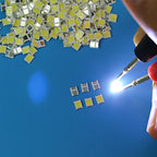 TKDMR 1000/500pcs LED 3528 2835 1210 Light Beads High Power 1W 3V and 6V Cool White for LED LCD TV Backlight Application