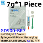 Net Weight 1/3/7/15/30 Grams Gray GD900 Thermal Conductive Grease Paste Plaster Heat Sink Commpound for CPU LED SSY BAS BR BX CB