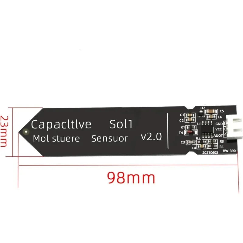 1-10PCS Capacitive Soil Moisture Sensor Module Corrosion Resistant 3.3~5.5V for Arduino Moisture Detection Garden Watering DIY