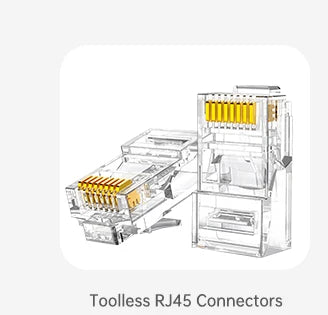 ZOERAX RJ45 RJ12 RJ11 Network Crimp Tool 8P6P4P Tester Tool With Strip,Cut,Crimp and Test Functions(Battery is Not Included)