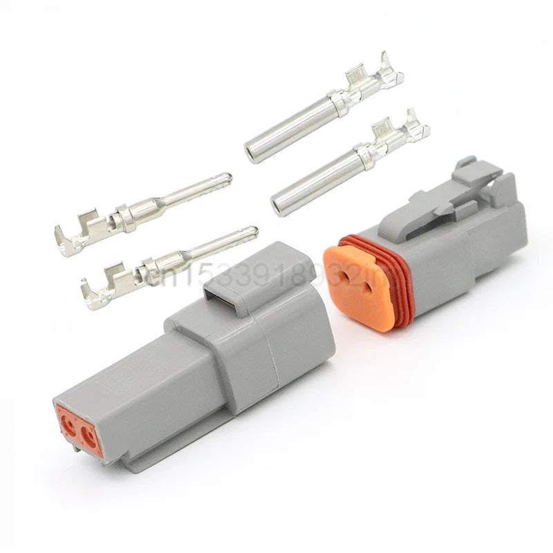 1Set DT Waterproof Automotive Connector Plug Kit DT06-2S/DT04-2P 3P 4P 6P 8P 12P Male Female Plug Socket For Automobile 22-16AWG