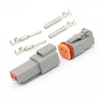1Set DT Waterproof Automotive Connector Plug Kit DT06-2S/DT04-2P 3P 4P 6P 8P 12P Male Female Plug Socket For Automobile 22-16AWG