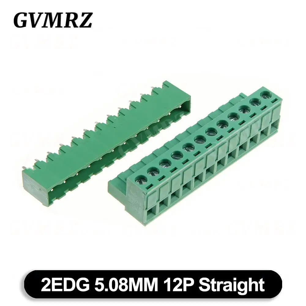 5Set/lot KF2EDGK Terminal Block Male Female 5.08 mm Plug-in Seal PCB Connector 2EDG PCB 2P 3P 4P 5P 6P 7P 8P 9P 10P 12P