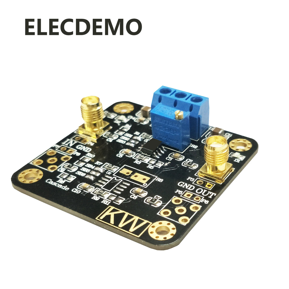Dual Channel High Frequency Op-Amp Module, Inverting Non-Inverting RF Amplifier, High Slew Rate Low Noise, DIY PCB Kit,THS4001