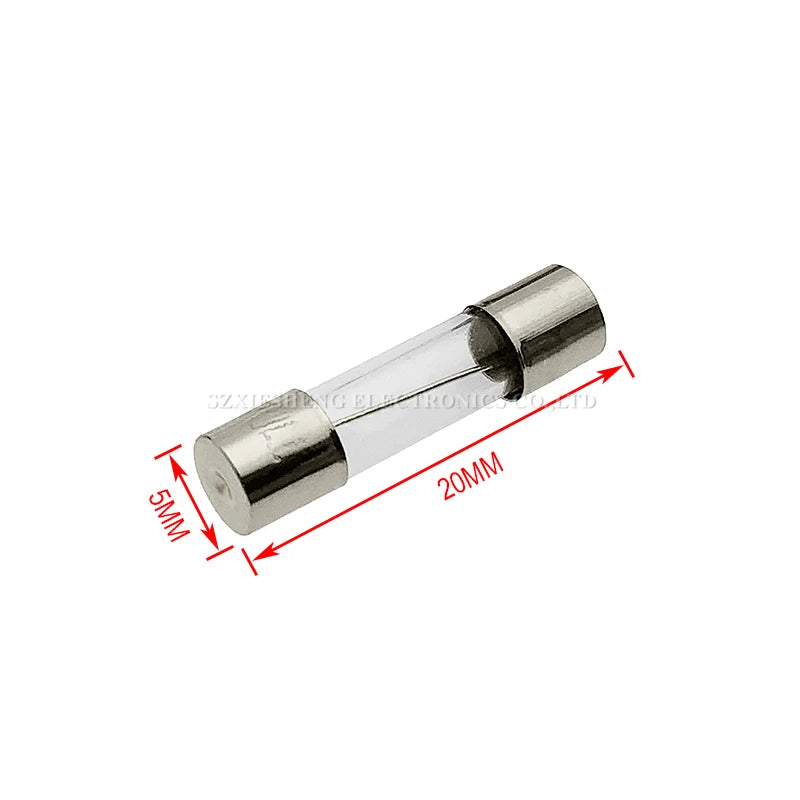 10PCS 5*20/6*30MM Fast Blow Glass Tube Fuse F0.1A 0.2A 0.5A 1A 1.5A 2A 2.5A 3.15A 4A 5A 6.3A 7A 8A 10A 12A 15A 20A 25A 30A 250V