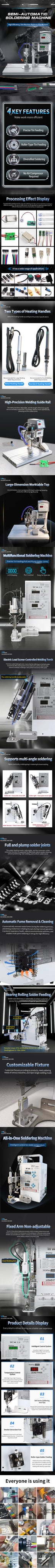 Semi-automatic Soldering Machine Foot Pedal Stable 110V/220V Soldering Station Spot Welder for USB/Aviation Plugs & Motor Wiring